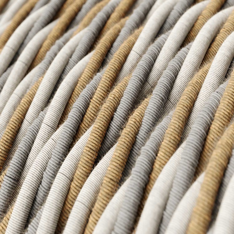 Electric Cable covered with twisted Jute, Cotton and Natural Linen - Country TN07 (1 Metre)