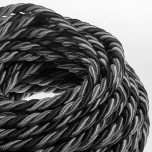 2XL twisted jute rope cable, 2x0.75 cable