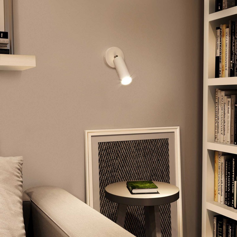 Fermaluce Metal adjustable spotlight, metal wall light with Tub-E14
