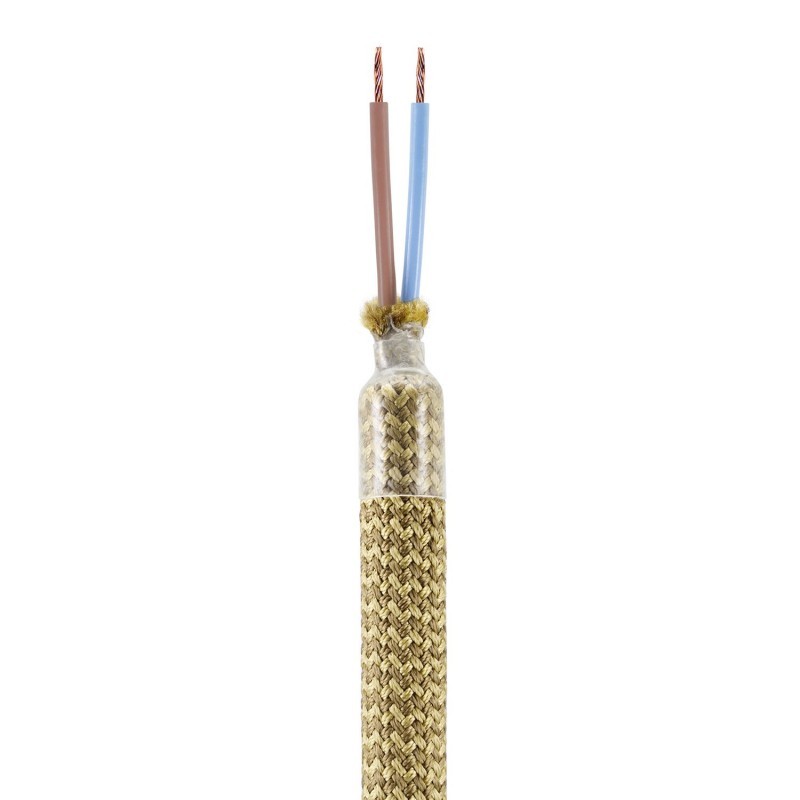 Kit Creative Flex flexible tube covered in Bronze RM73 fabric with metal terminals