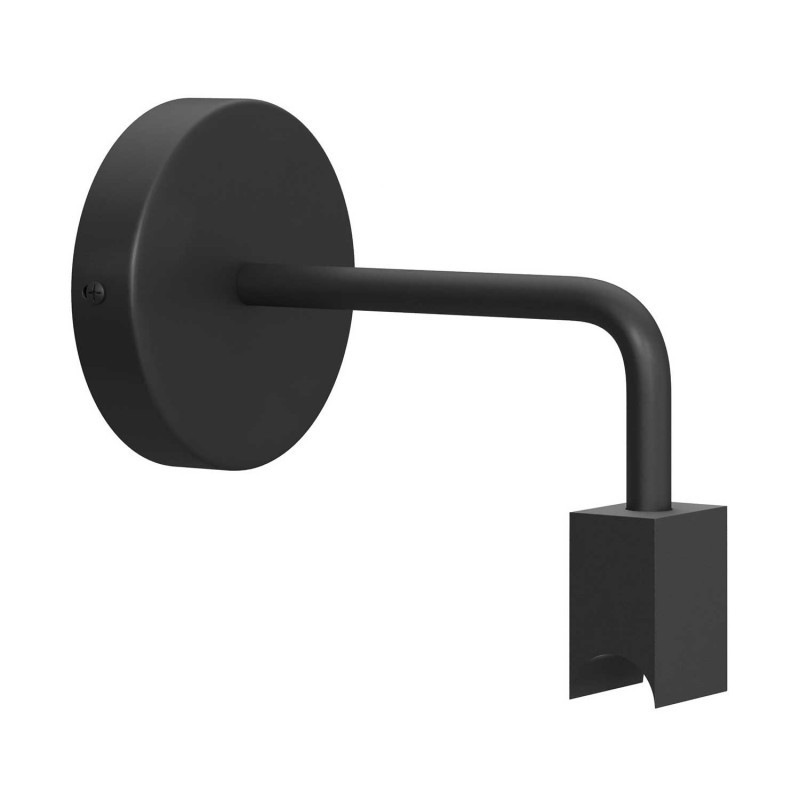 Minimal wall lamp with S14d Syntax socket and metal bent extension pipe